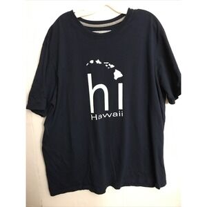 anvil t‎ shirt 2x navy Hawaii T shirt top